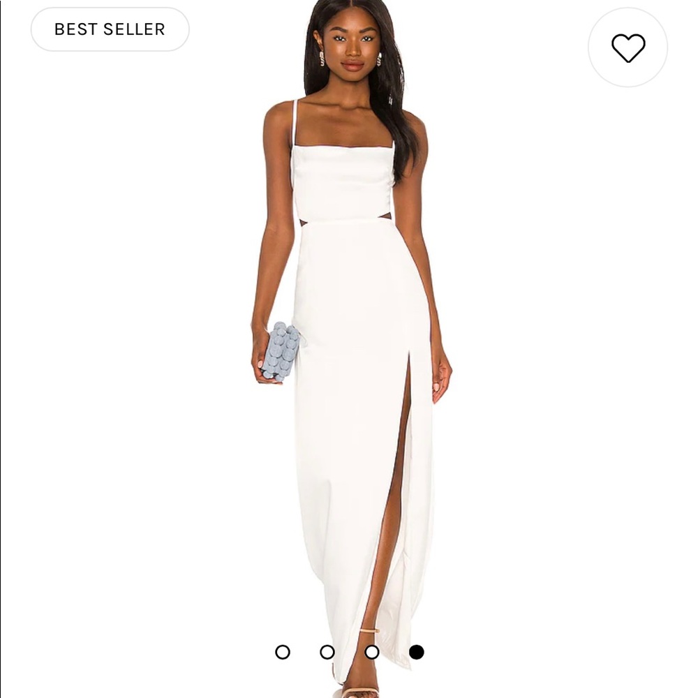 “Stella Cut Out Gown” by Australian brand Nookie, color Ivory, size Small.